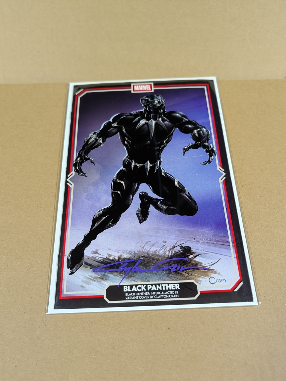 Black Panther: Intergalactic #2 B Cvr, Signed By Crain